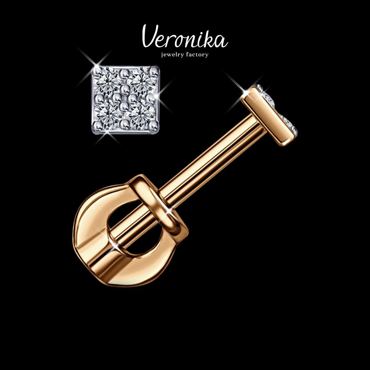 VeronikajewelryfactoryСерьгиженскиесеребро925пробыпусетыгвоздики