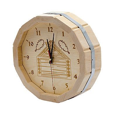Часы "Бочонок" деревянные