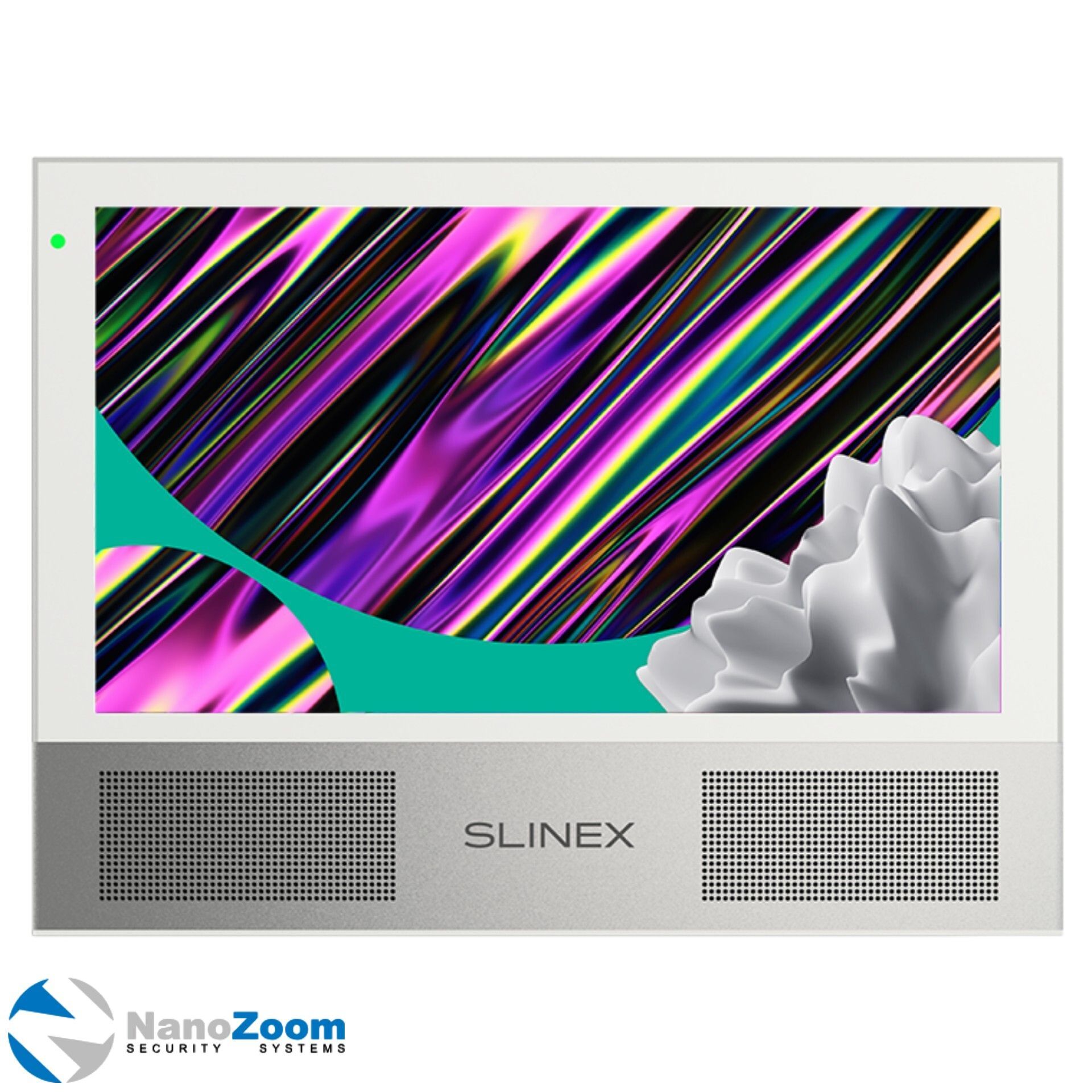 Slinex Sonik 7 (White+Silver) - монитор видеодомофона для квартиры, дома или офиса, видеомонитор с IPS дисплеем 7" 1024x600px