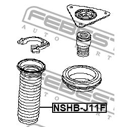 Пыльник амортизатора передний NISSAN QASHQAI J11E 2013- NSHB-J11F FEBEST NSHB-J11F