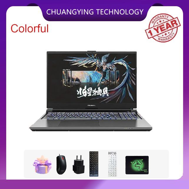 Colorfuli7-13650HXRTX4060Игровойноутбук17.3",IntelCorei7-13650HX,RAM32ГБ,SSD,NVIDIAGeForceRTX4060дляноутбуков(8Гб),WindowsPro,(10086813744589),серый