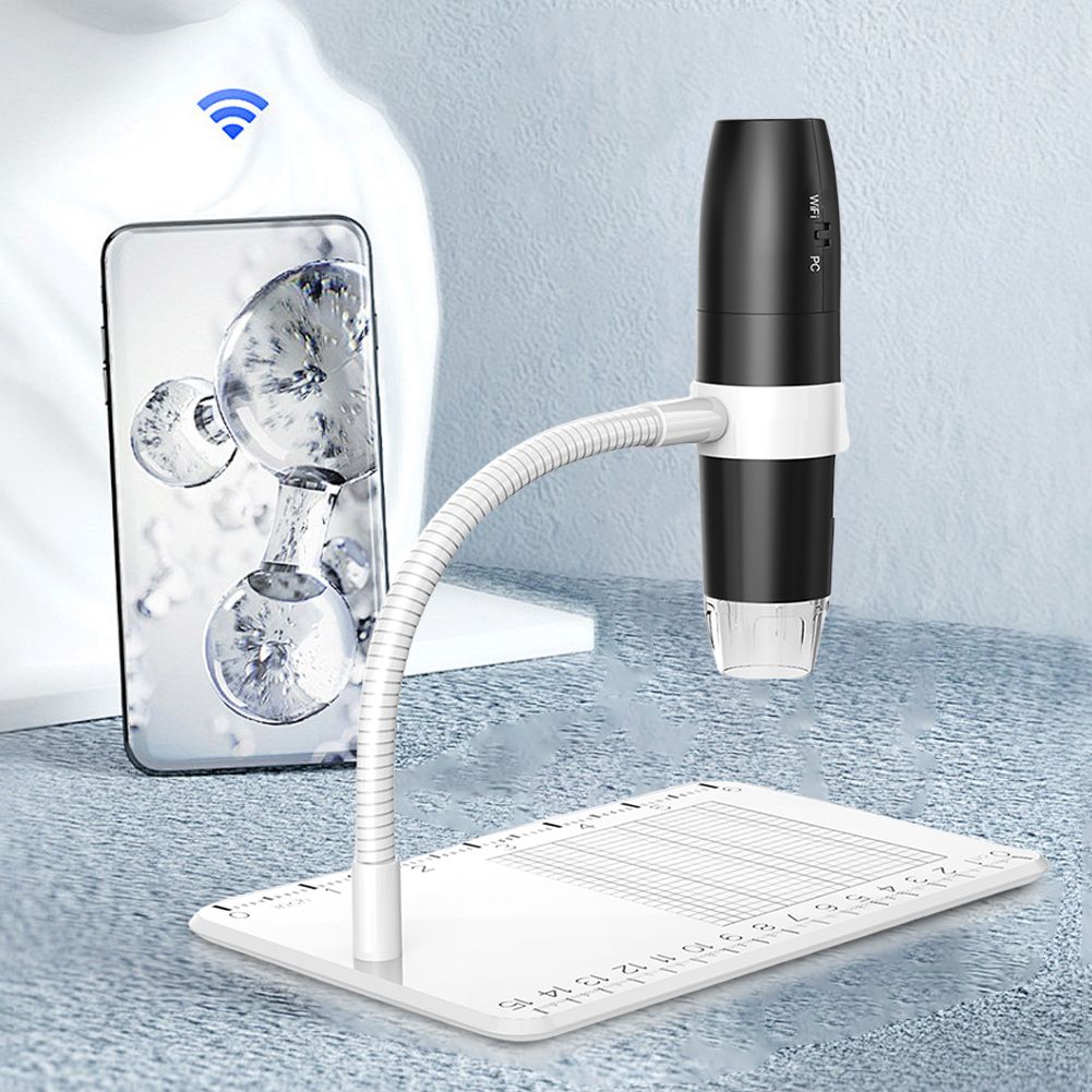 Новый электронный микроскоп WiFi высокой четкости 1080P с 8 светодиодными лампочками, легкий и портативный, длительное время автономной работы, 2 миллиона пикселей.