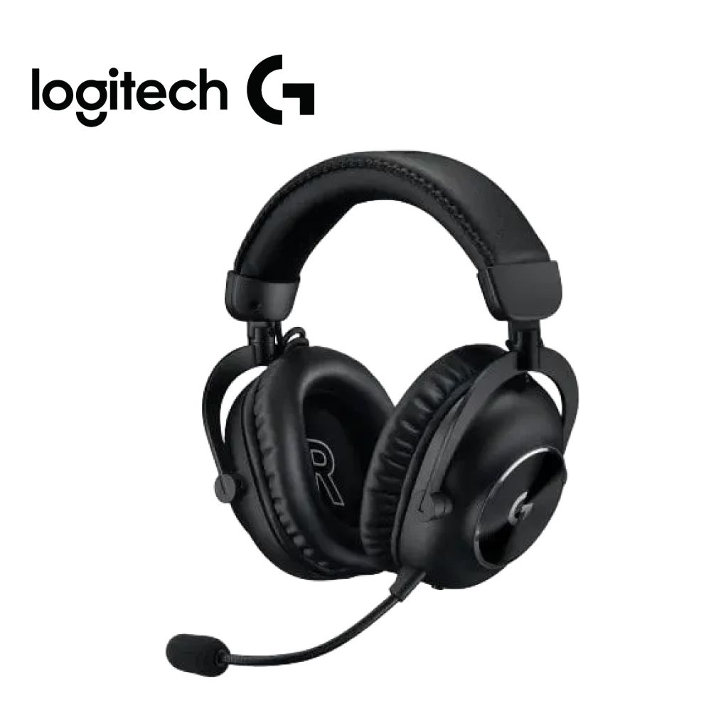 LogitechGНаушникибеспроводныесмикрофономPROX2LIGHTSPEED,Радиоканал,Bluetooth,3.5мм,черный