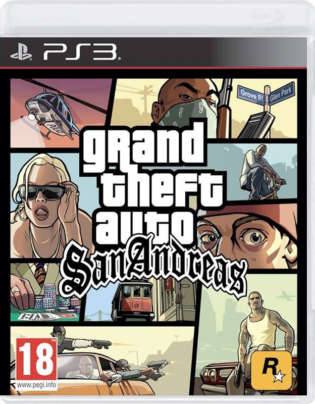 Игра Grand Theft Auto (GTA): San Andreas (PlayStation 3, Русские субтитры)