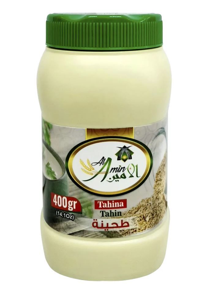 Турецкая натуральная кунжутная паста Тахини/Тахин, "AlAmin", sesame paste Tahina/Tahin, 400гр.