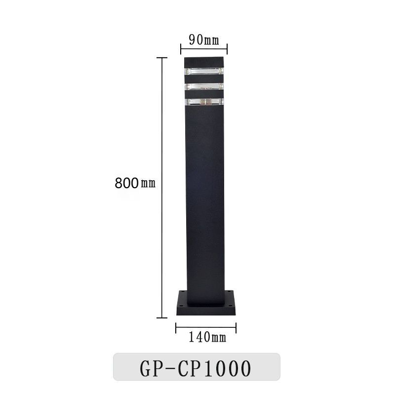 Светильник столб садово-парковый ONE10, Е27, IP65, 90х90х810мм алюминий