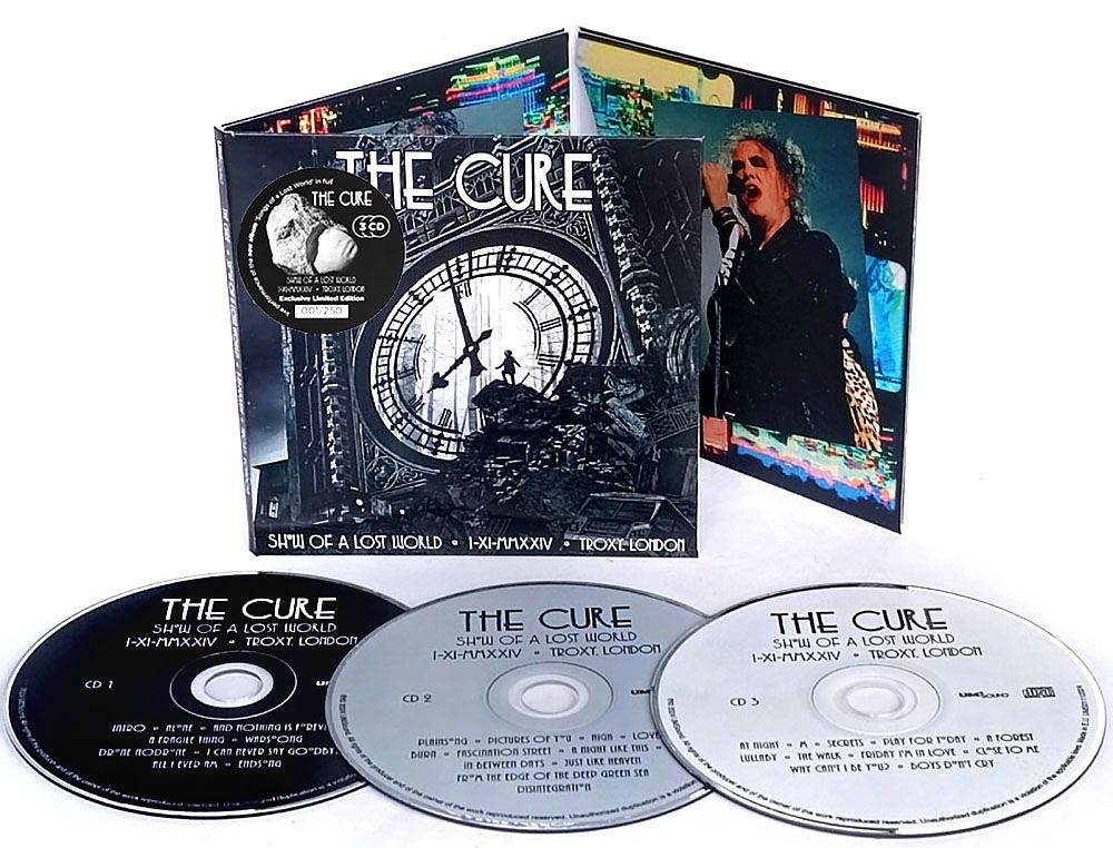 THE CURE Show Of A Lost World Live in Troxy London 2024 3CD set (компакт диск)