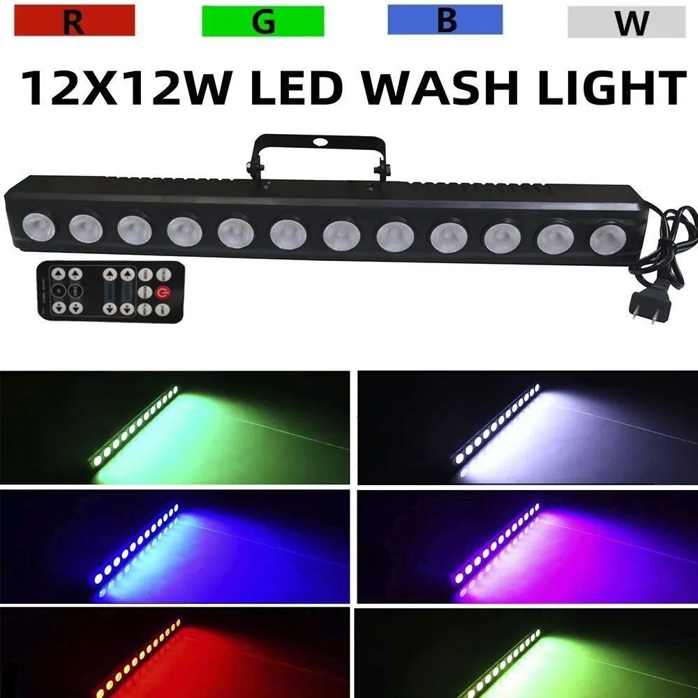 Ledbar12x12RGBW-Прожекторсветодиодныйcпультомуправления.Светомузыка