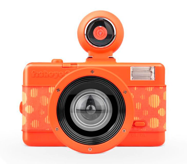 Пленочный фотоаппарат Lomography Fisheye2 Camera Papaya Pop