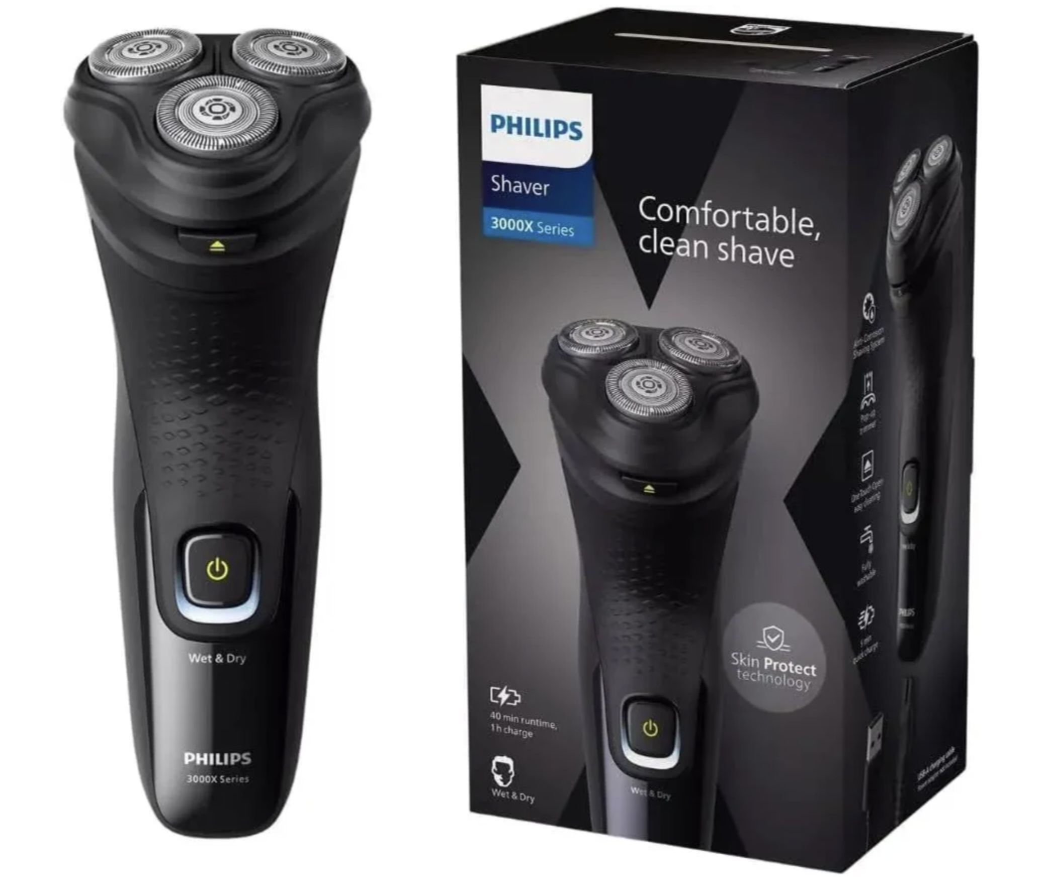 Philips Электробритва X3021/00, черный