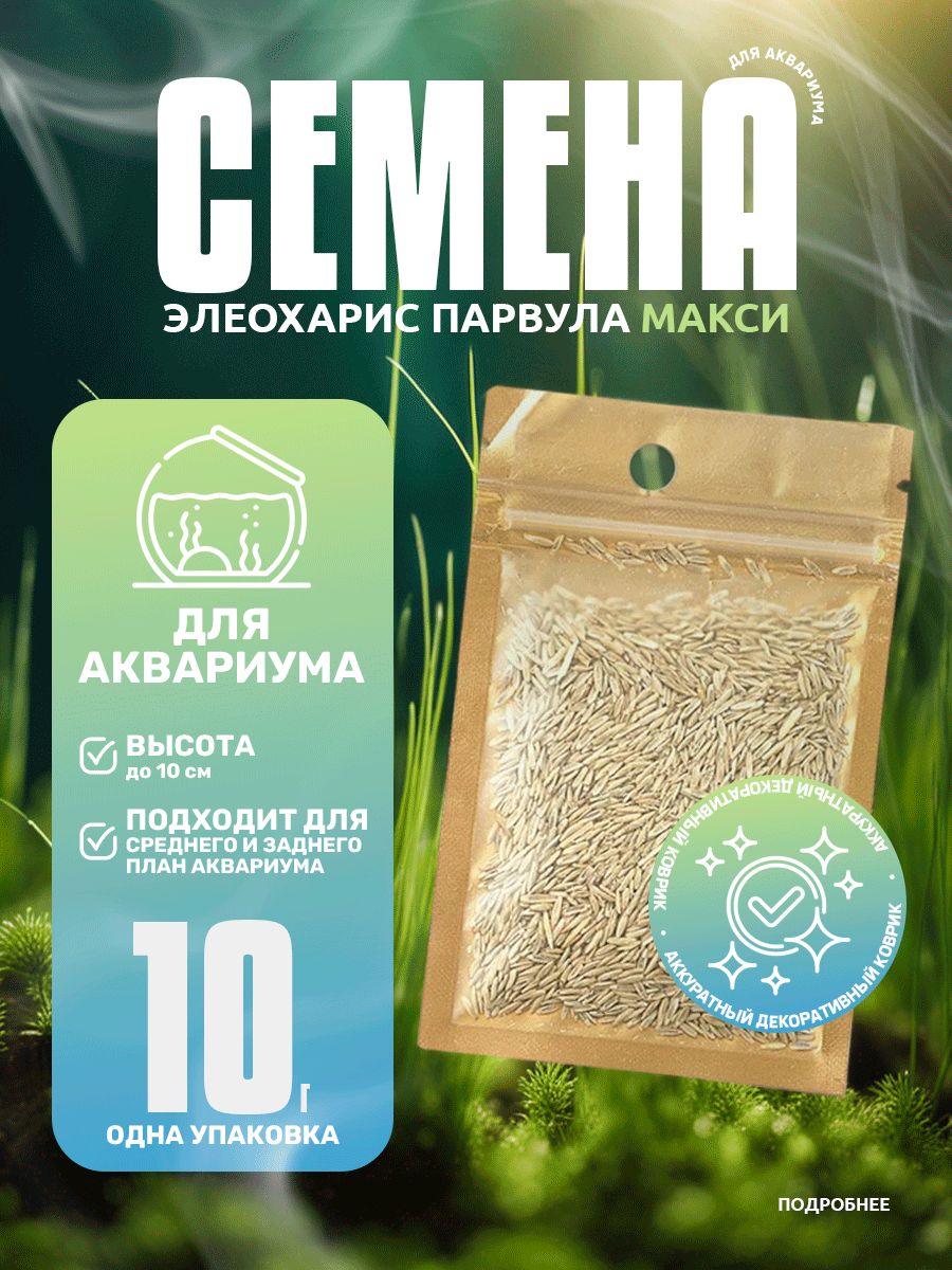 Семенарастенийдляаквариума("ЭлеохарисПарвуламакси"),10г