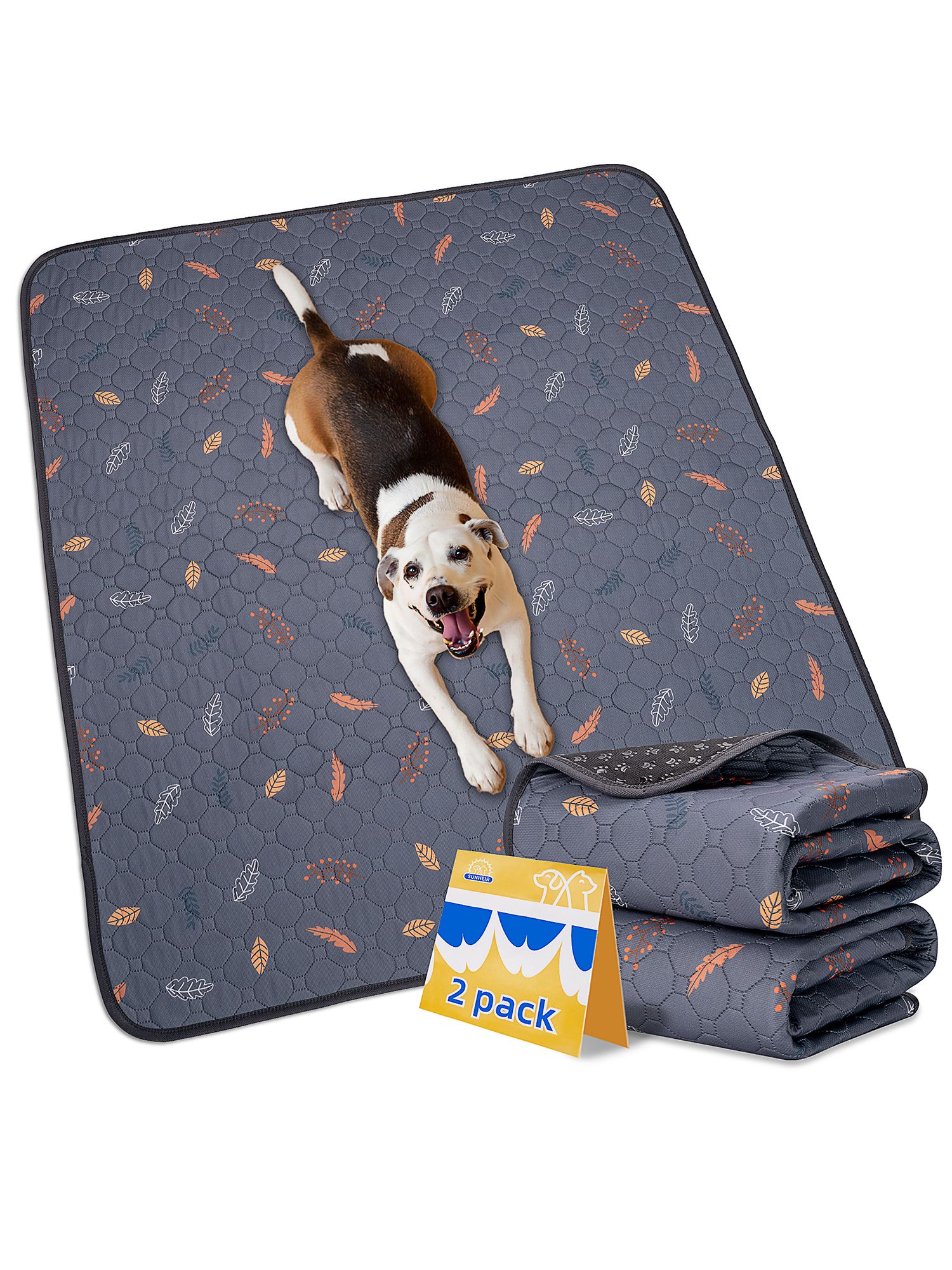 Пеленкамногоразоваядлясобак2штуки45*61см.(Коврики,постельныепринадлежности).