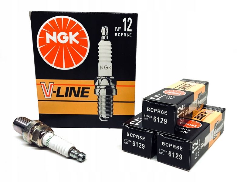 4шт. Комплект свечей зажигания NGK BCPR6E / 6129 VL12 ВАЗ 16 клап. для Рено (дастер, клио, логан, сандеро, меган) Шевроле (ланос, авео, лачетти, епика)