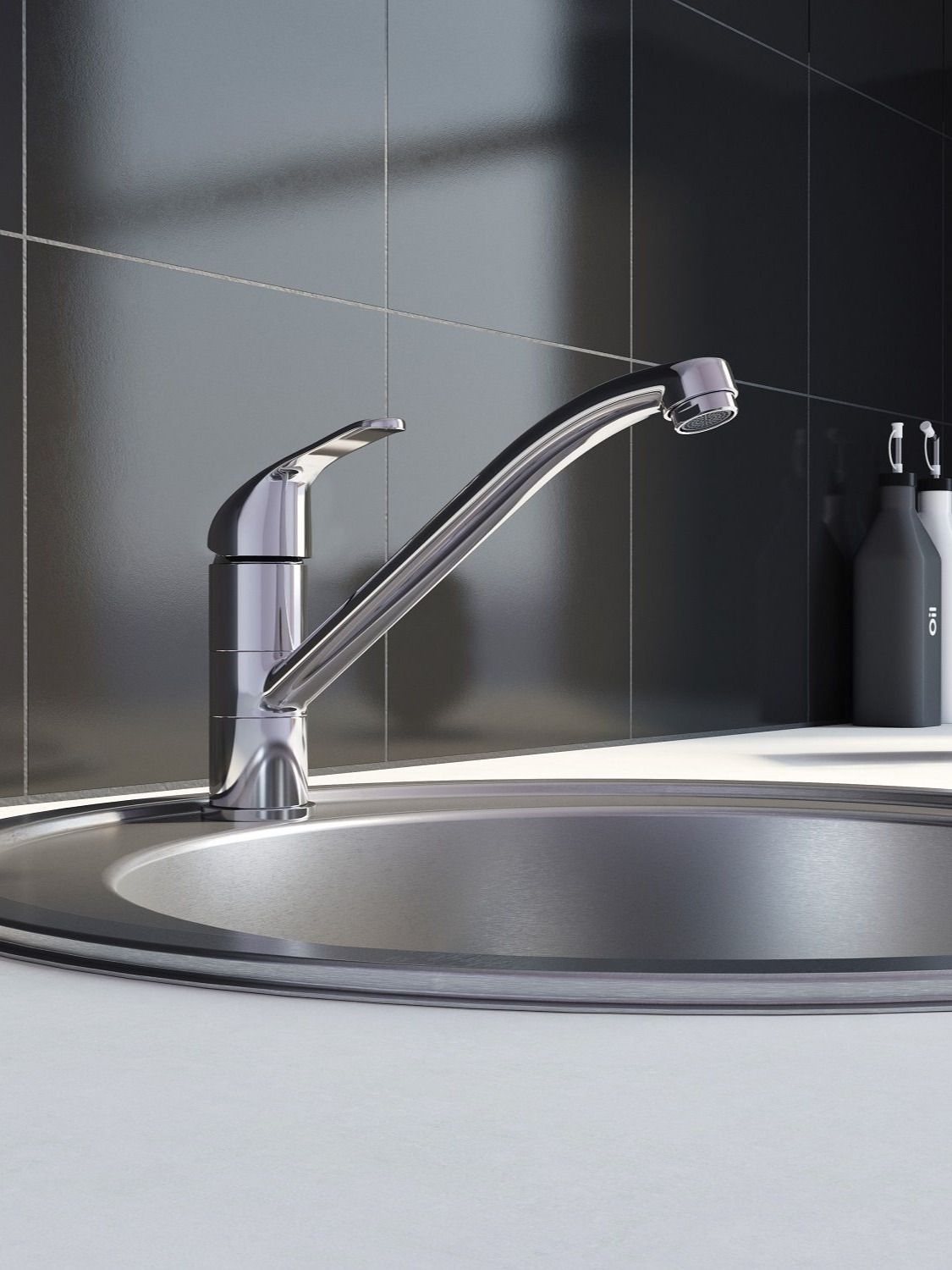 Фото товара на маркетплейсе ozon Смеситель для кухни, Meal, Milardo, M02SBR0M05