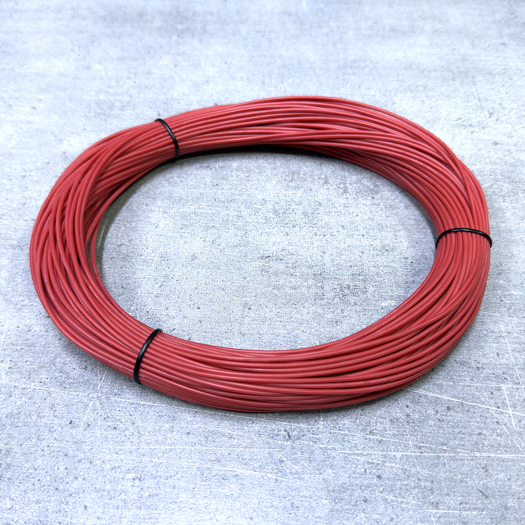 Силиконовыйпровод22awg/0.35квмм50мкрасный