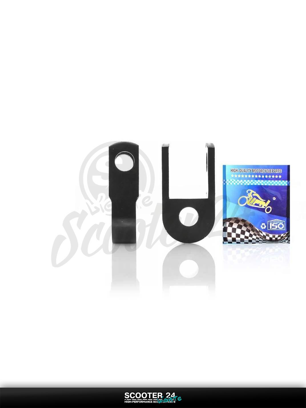 Удлинители амортизаторов 25 мм пара d10 черные "LIPAI" на мотоцикл мопед и скутер / эндуро / питбайк