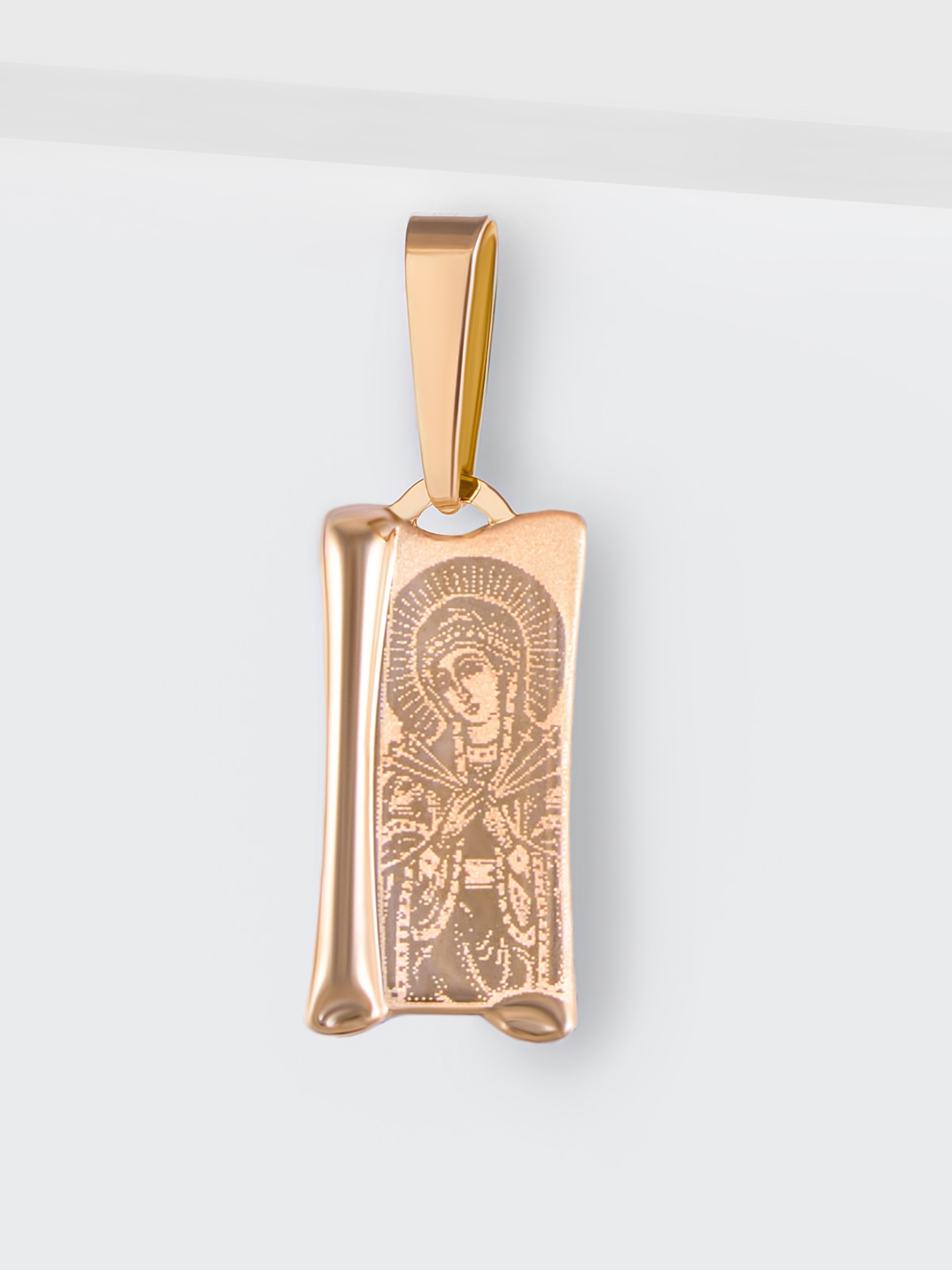 Подвеска православная на шею 585 икона Семистрельная икона Божией Матери