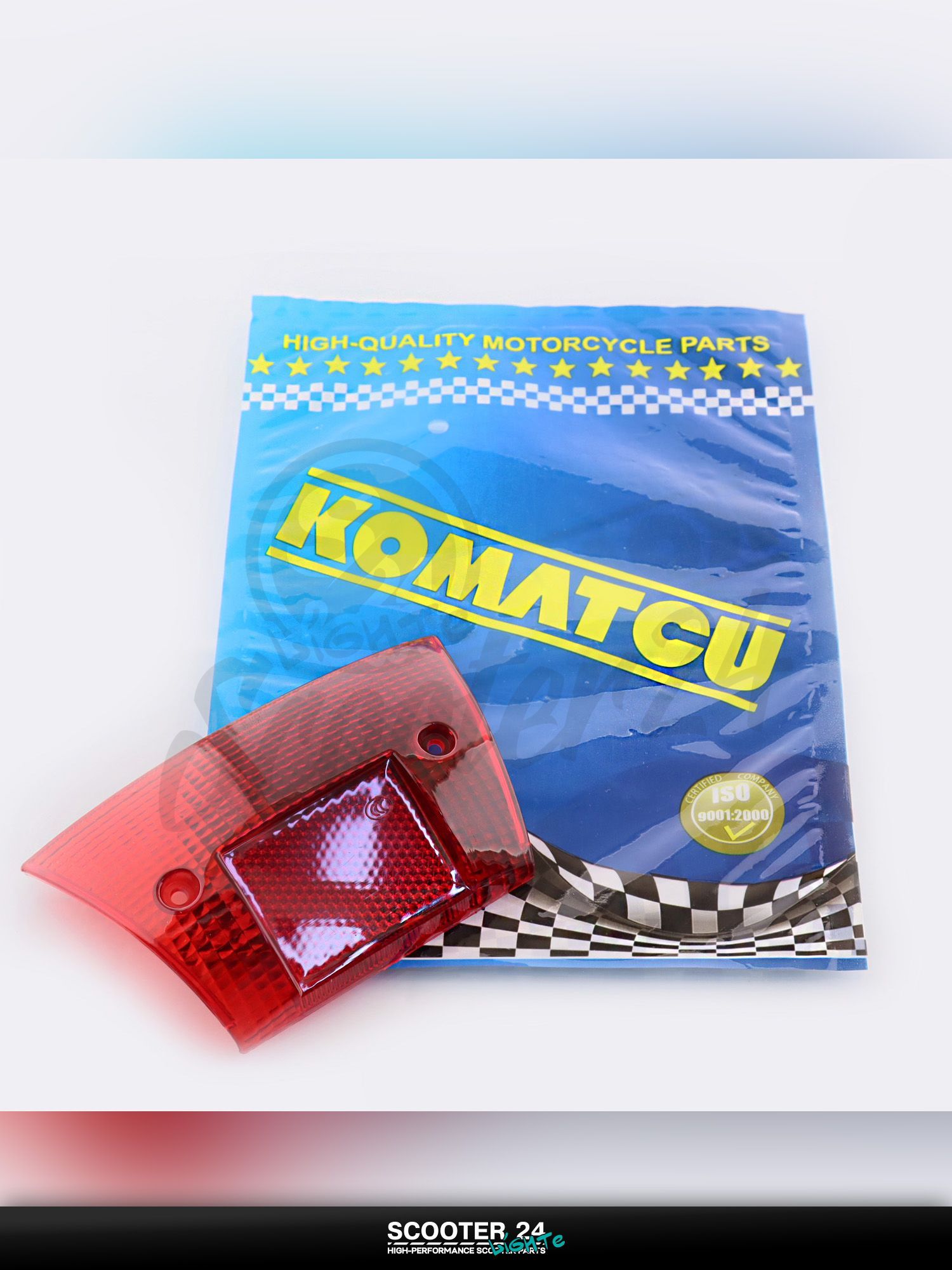 Стекло стоп-сигнала на мотоцикл и скутер Yamaha JOG NEXT ZONE 3YK "KOMATCU" / Ямажа Джог Некст Зон