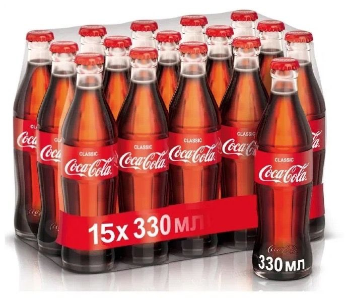 Газированный напиток Coca-Cola classic, Кока-Кола упаковка 15 шт x 0,33 ...