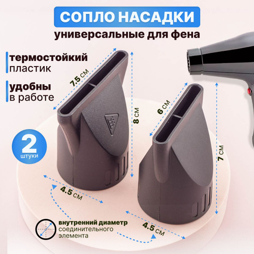 52 отзыва на CHARITES / Насадка - концентратор для фена, диффузор 2 шт ...