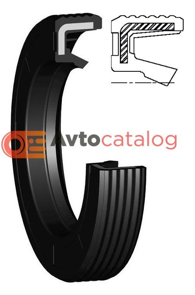 Сальник (манжета армированная) NAK 14x20x3 VG NBR (без пружины) - NAK ...
