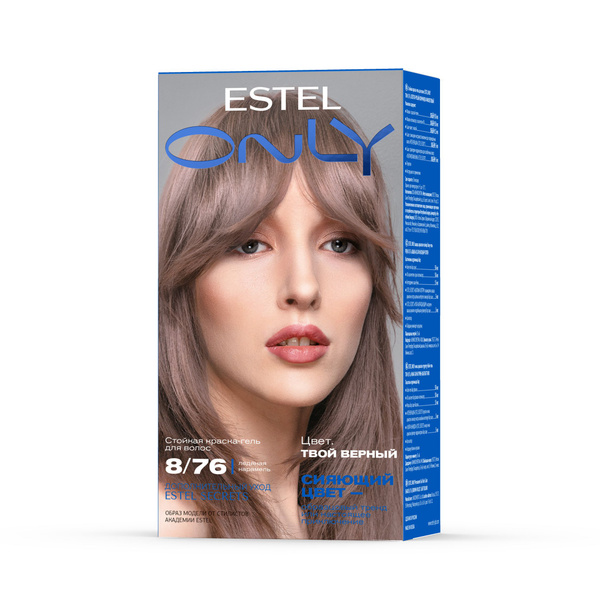 Estel Стойкая краска-гель для волос ONLY 8/76 Светло-русый коричнево ...