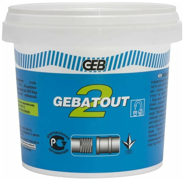 Паста уплотнительная GEBATOUT, банка 500г - купить в интернет-магазине ...