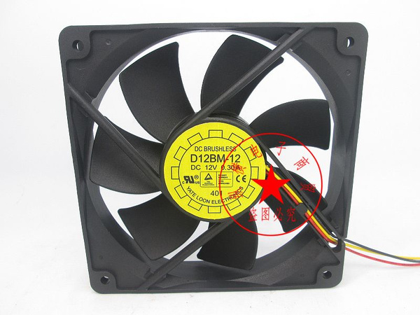 Ventola Di Raffreddamento Y.L. D12BM-12 12025 12V 0,30A 12cm Per Telaio PC E Alimentazione