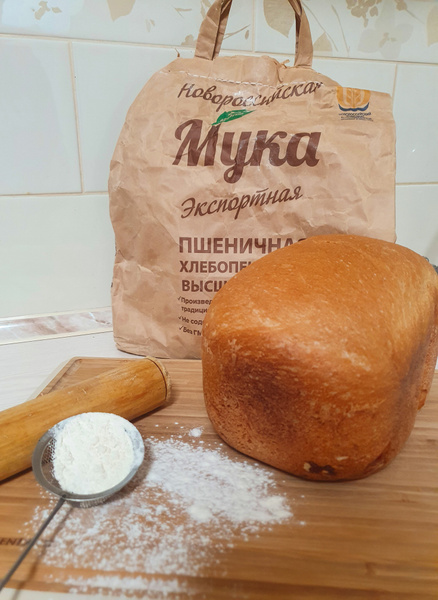Кубанская мука (2 кг) экспортная пшеничная хлебопекарная высшего сорта ...