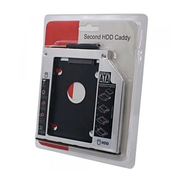 optibay 12.7 / caddy second HDD SSD / переходник, адаптер, салазки для дополнительной установки