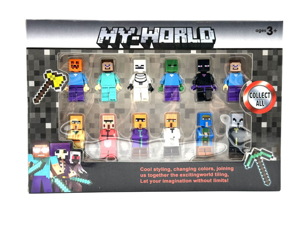 Набор фигурок майнкрафт minecraft с аксессуарами, 12 героев купить на ...