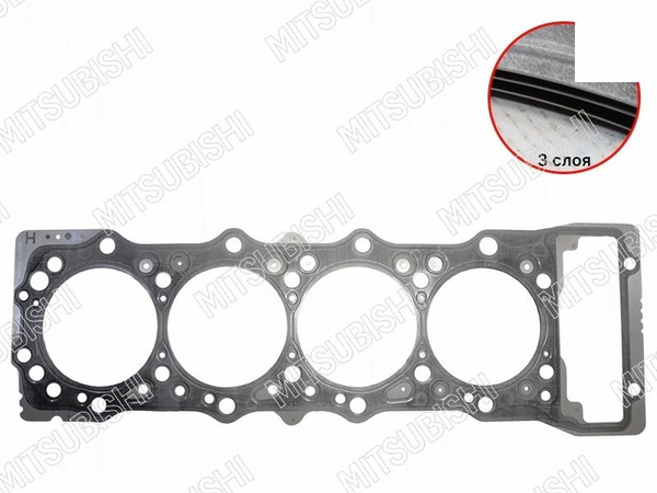 Прокладка ГБЦ MITSUBISHI PAJERO 4M41 06-07 (T=0.85 D)