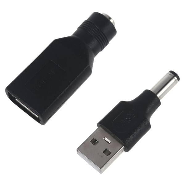 2 шт. 5 В USB 2,0 папа/гнездо до 5,5x2,1 мм мама/папа адаптер-конвертер ...