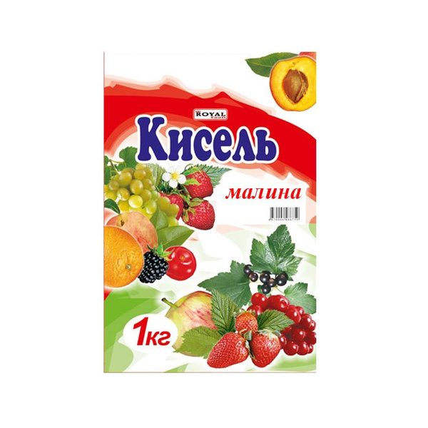 Кисель быстрорастворимый ROYAL FOOD малина 1 кг - купить с доставкой по ...