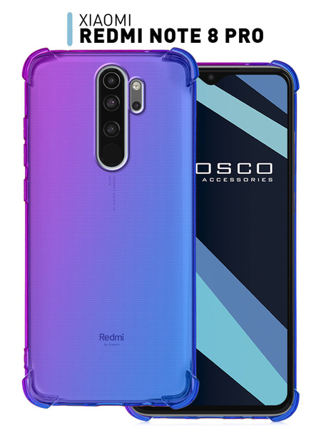 Противоударный силиконовый чехол ROSCO на Xiaomi Redmi Note 8 Pro ...