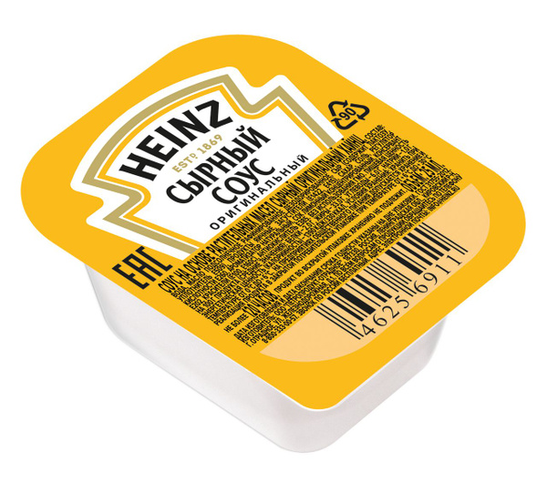 Соус Heinz сырный (25мл x 125шт), 3.125кг - купить с доставкой по ...