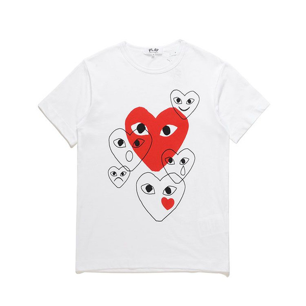 Футболка Comme des Garcons, размер универсальный, цвет белый, cotton ...