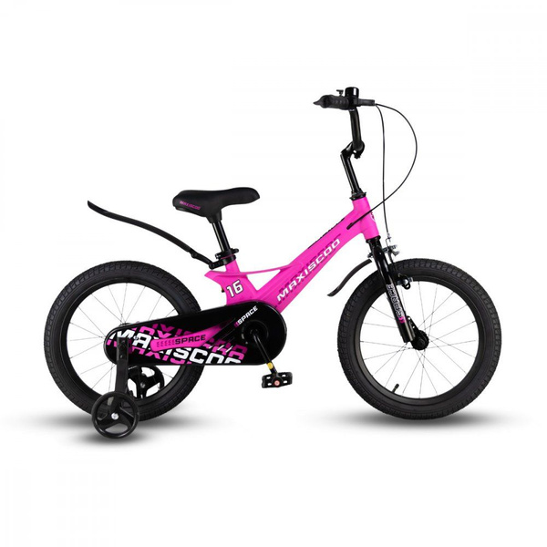 Велосипед Детский Maxiscoo SPACE Стандарт 16'' Ультра-розовый Матовый ...
