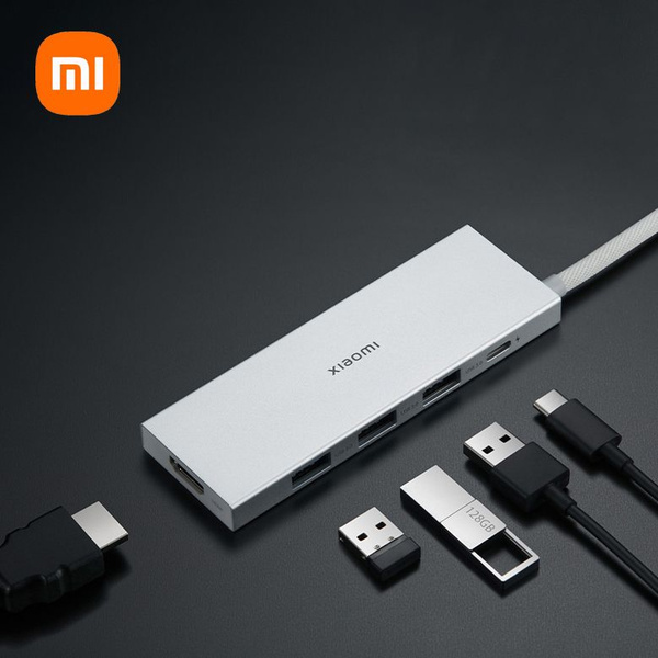 XIAOMI Док-станция 5 в 1 Type-C USB3.0 HDMI 4K 60Hz PD3.0 - купить с ...
