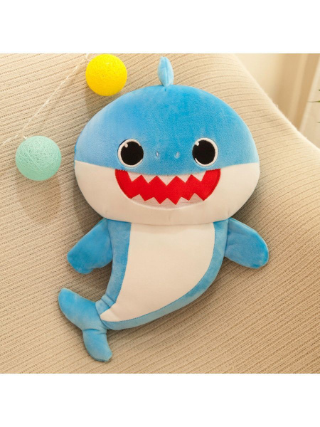 Мягкая игрушка Акуленок Baby shark Папа 40см - купить с доставкой по ...