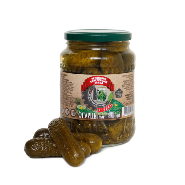 Овощные консервы Огурцы маринованные 6-9 см, 680 гр - купить с ...