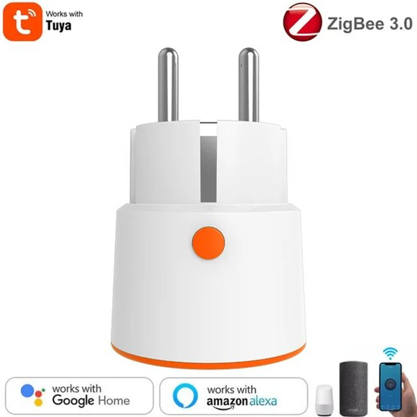 Туя Зигби 3.0 16А Евросоюз Смарт-вилка питания Wi-Fi Беспроводная ...