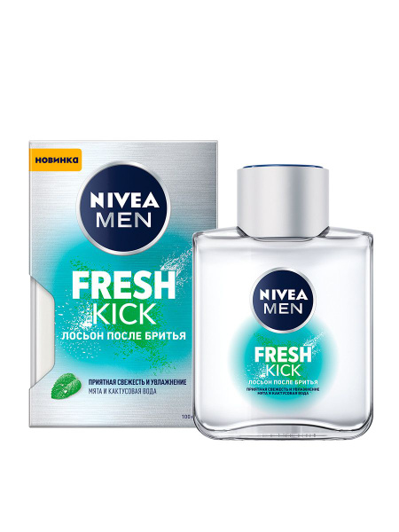 Лосьон после бритья NIVEA MEN Fresh Kick приятная свежесть с мятой, 100 ...