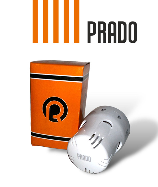 Термоголовка белая жидкостная PRADO для радиатора(Терморегулятор) PR ...