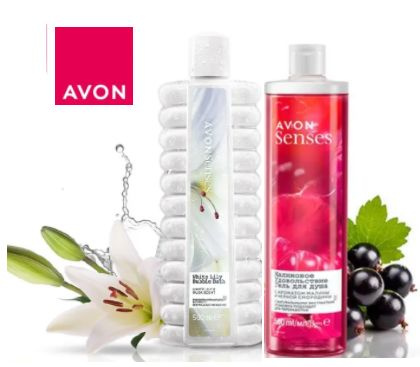 AVON Набор Гель для душа "Малиновое удовольствие" 500 мл+ пена для ...
