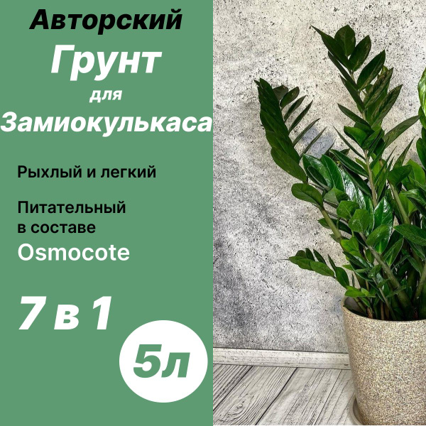 Грунт для Замиокулькаса 5л купить c доставкой на OZON по низкой цене ...