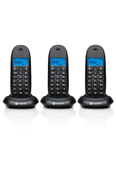 Беспроводной радиотелефон DECT Motorola C1003 с тремя трубками - купить ...