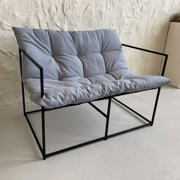 ЛОФТиК Садовый диван Металл, 105х68х68 см - купить с доставкой по ...