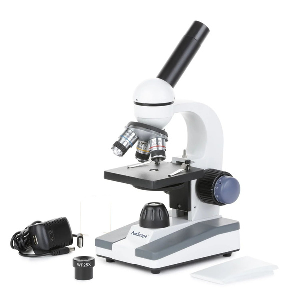 Микроскоп AmScope M150C, Биологический, 1000 крат купить по выгодной ...