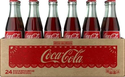 Напиток сильногазированный Coca-Cola (Кока-Кола), стекло, 0.5л, Mexico ...